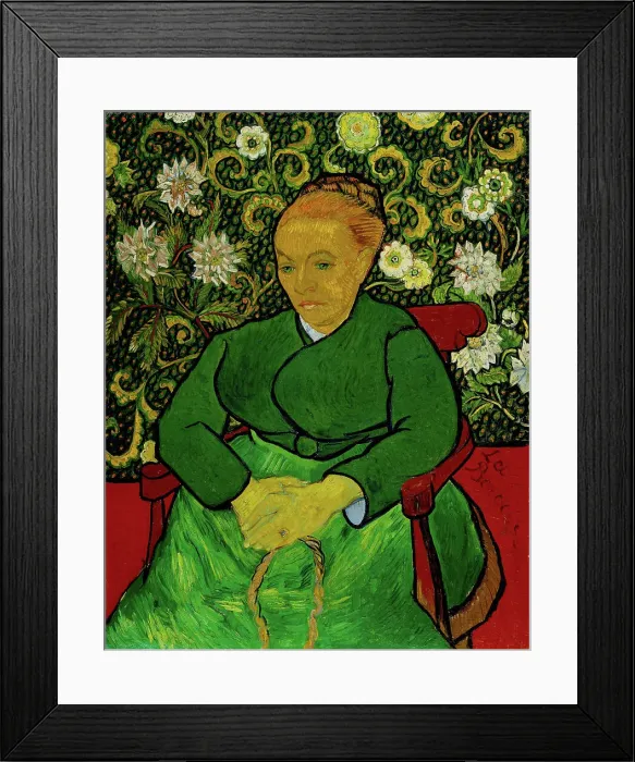 Framed Print : La Berceuse (Portrait of Madame Roulin), 1888-1889. Creator: Gogh, Vincent, van (1853-1890) Framed Print : La Berceuse (Portrait of Madame Roulin), 1888-1889. Creator: Gogh, Vincent, van (1853-1890)