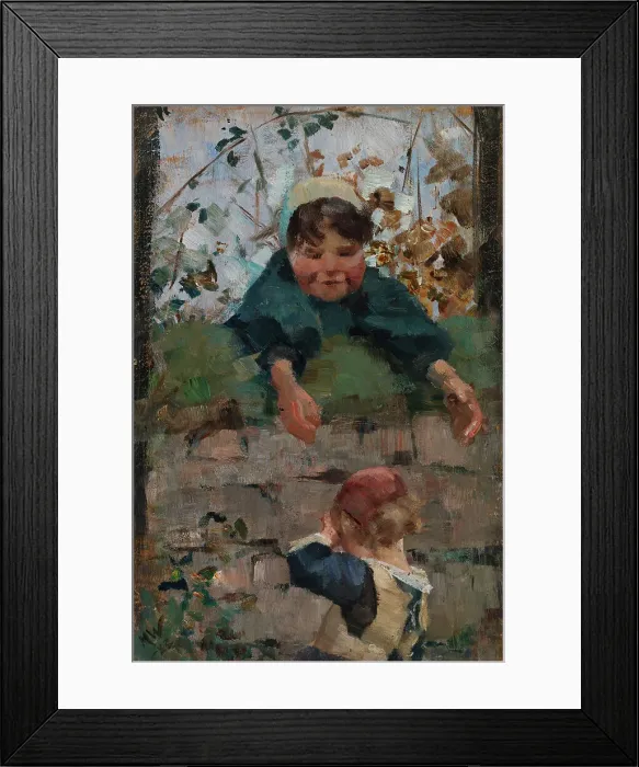 Framed Print : Farewell, study for The Obstacle, 1883. Creator: Maria Wiik Framed Print : Farewell, study for The Obstacle, 1883. Creator: Maria Wiik