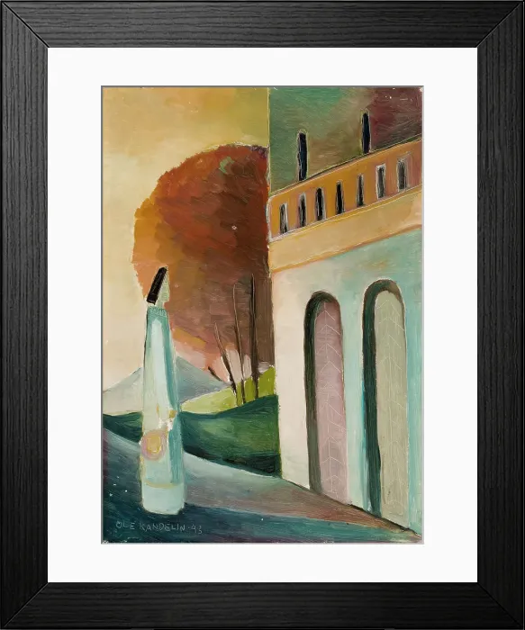 Framed Print : At a Palace Gate, 1943. Creator: Ole Kandelin