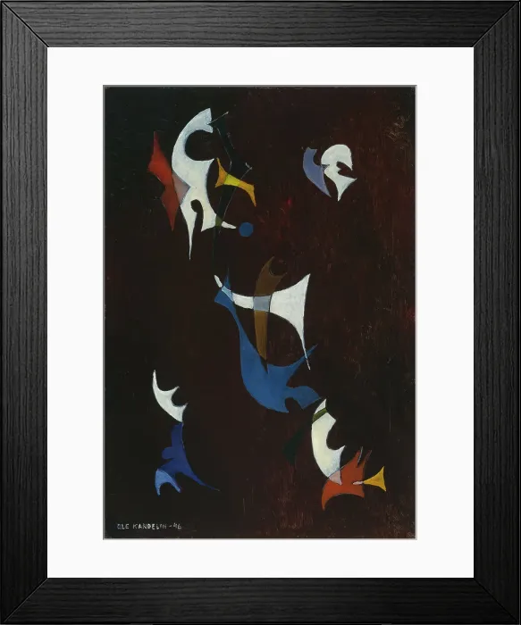 Framed Print : Composition, 1946. Creator: Ole Kandelin Framed Print : Composition, 1946. Creator: Ole Kandelin
