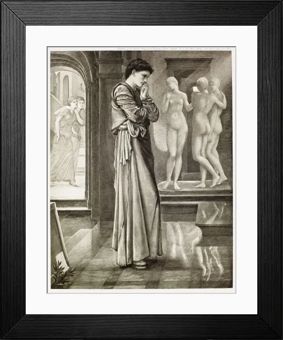 Framed Print : Pygmalion and the Image - The Heart Desires, c1870s, (1900). Creator: Unknown Framed Print : Pygmalion and the Image - The Heart Desires, c1870s, (1900). Creator: Unknown