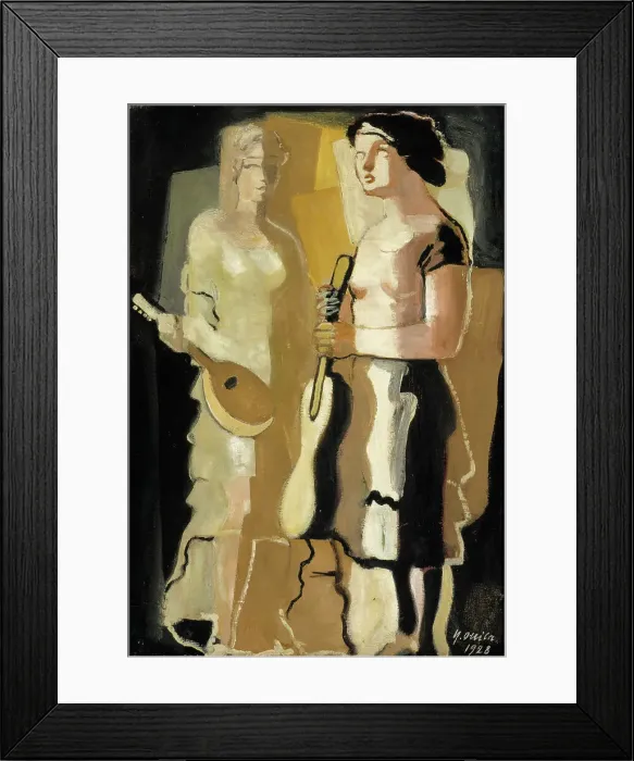 Framed Print : Musicians, 1928. Creator: Yrjö Aleksander Ollila Framed Print : Musicians, 1928. Creator: Yrjö Aleksander Ollila