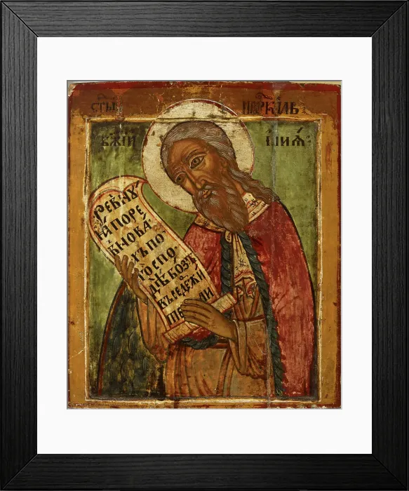 Framed Print : Prophet Elijah, a Russian icon, c17th century. Creator: Unknown Framed Print : Prophet Elijah, a Russian icon, c17th century. Creator: Unknown