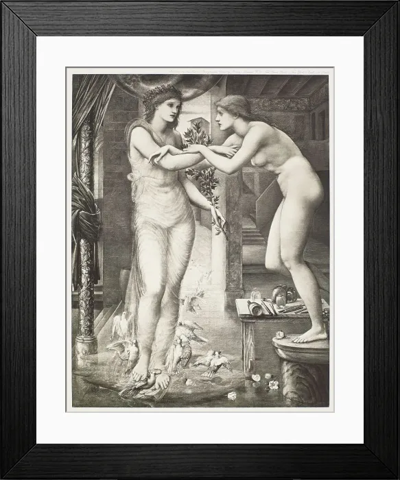 Framed Print : Pygmalion and the Image - The Godhead Fires, c1870s, (1900). Creator: Unknown Framed Print : Pygmalion and the Image - The Godhead Fires, c1870s, (1900). Creator: Unknown