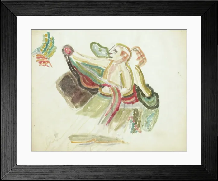 Framed Print : Watercolor sketch, c1910s. Creator: Verner Thome Framed Print : Watercolor sketch, c1910s. Creator: Verner Thome