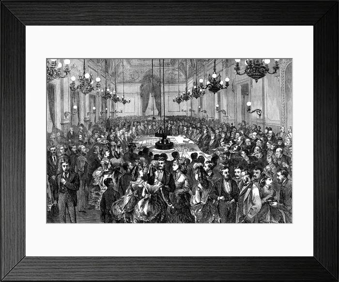 Framed Print : The Gambling Table at Hombourg, 1871. Creator: F Wentworth Framed Print : The Gambling Table at Hombourg, 1871. Creator: F Wentworth