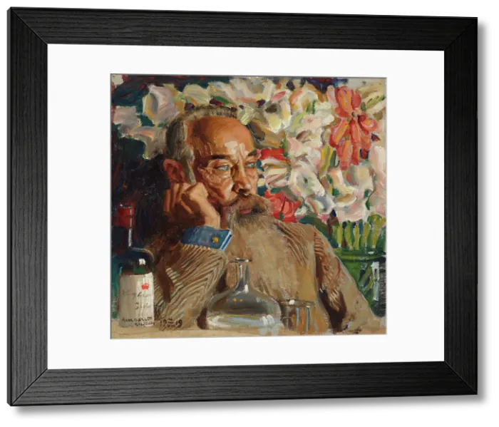 Framed Print : Portrait of Sigurd Wettenhovi-Aspa, 1919. Creator: Akseli Gallen-Kallela Framed Print : Portrait of Sigurd Wettenhovi-Aspa, 1919. Creator: Akseli Gallen-Kallela