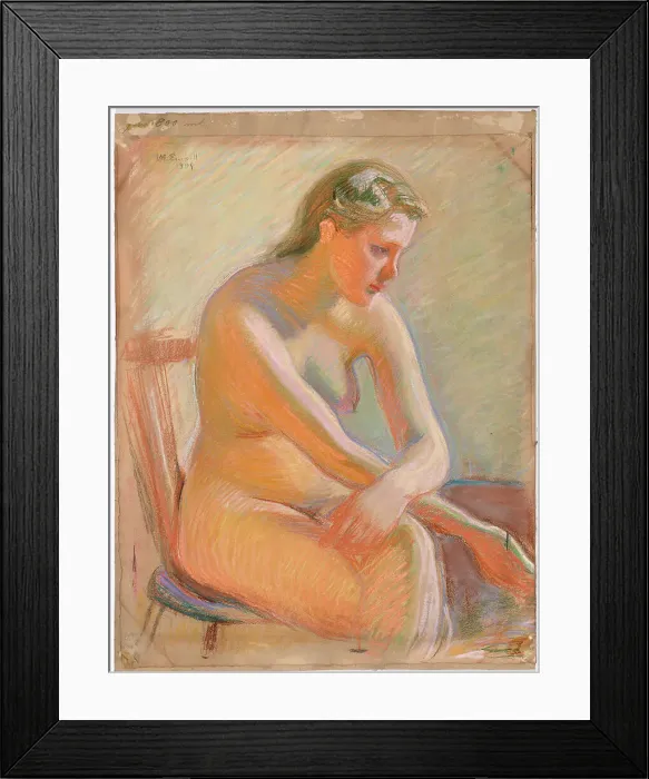 Framed Print : Nude, 1909. Creator: Magnus Enckell Framed Print : Nude, 1909. Creator: Magnus Enckell