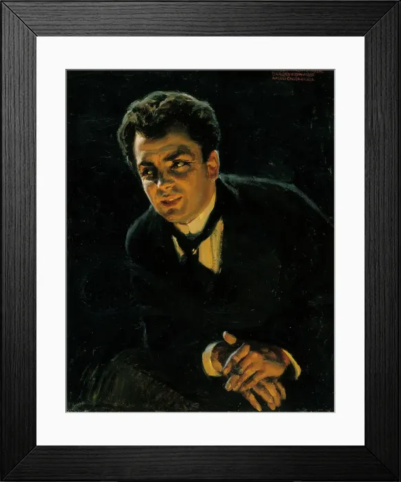 Framed Print : Portrait of the German Actor Rudolf Rittner, 1895. Creator: Akseli Gallen-Kallela Framed Print : Portrait of the German Actor Rudolf Rittner, 1895. Creator: Akseli Gallen-Kallela