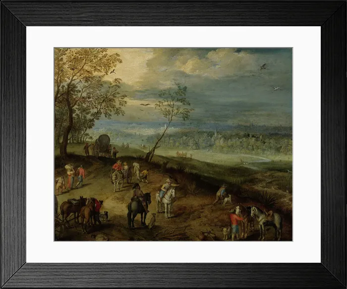Framed Print : Landscape, 1631-1678. Creator: Jan Brueghel the younger Framed Print : Landscape, 1631-1678. Creator: Jan Brueghel the younger
