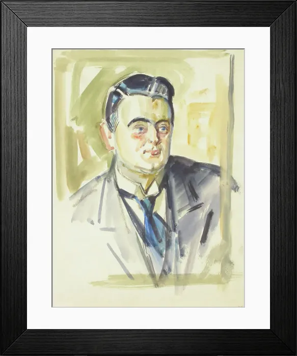 Framed Print : Sketch for a Portrait, c1910s. Creator: Verner Thome Framed Print : Sketch for a Portrait, c1910s. Creator: Verner Thome