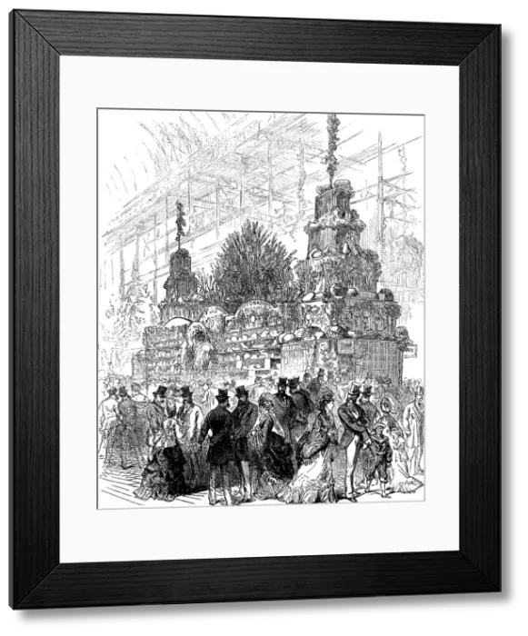 Framed Print : Harvest Trophy at the Crystal Palace, 1871. Creator: Unknown Framed Print : Harvest Trophy at the Crystal Palace, 1871. Creator: Unknown