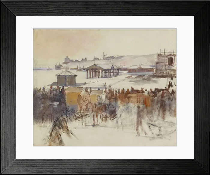 Framed Print : From South Harbour, 1890. Creator: Albert Edelfelt Framed Print : From South Harbour, 1890. Creator: Albert Edelfelt