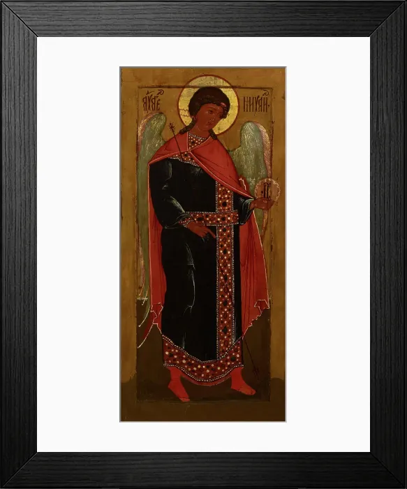 Framed Print : Archangel Michael from the Deesis group, Russian icon, 1685-1715. Creator: Unknown Framed Print : Archangel Michael from the Deesis group, Russian icon, 1685-1715. Creator: Unknown