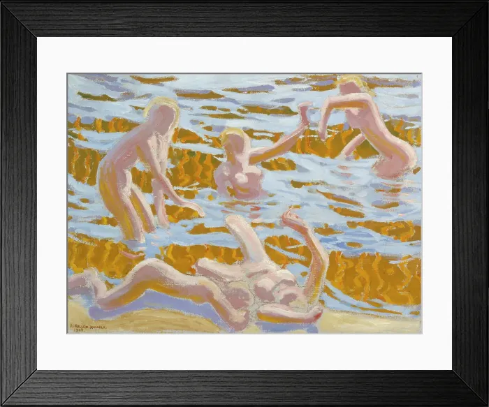 Framed Print : Oceanides, 1909. Creator: Akseli Gallen-Kallela Framed Print : Oceanides, 1909. Creator: Akseli Gallen-Kallela