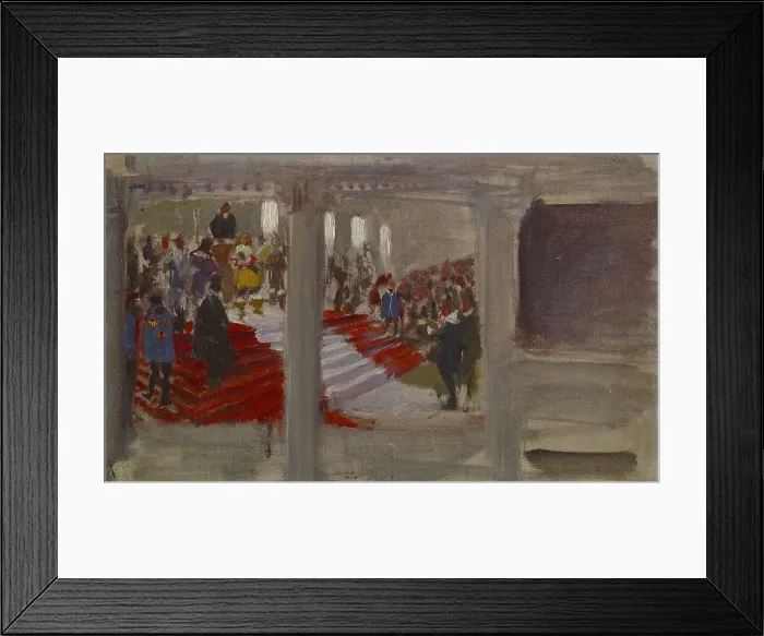 Framed Print : The opening of the university, a rehearsal for the wall painting of the banquet hall... c1915. Creator: Akseli Gallen-Kallela Framed Print : The opening of the university, a rehearsal for the wall painting of the banquet hall... c1915. Creator: Akseli Gallen-Kallela