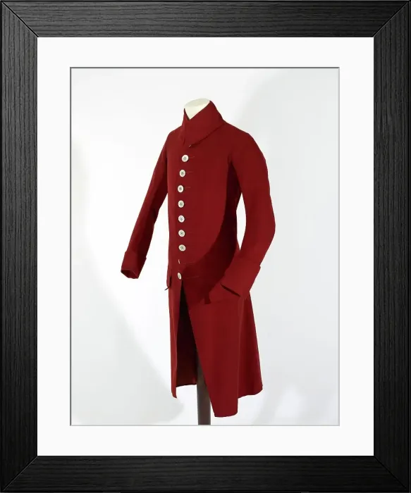 Framed Print : Man's Coat, 18th Century. Creator: Unknown Framed Print : Man's Coat, 18th Century. Creator: Unknown