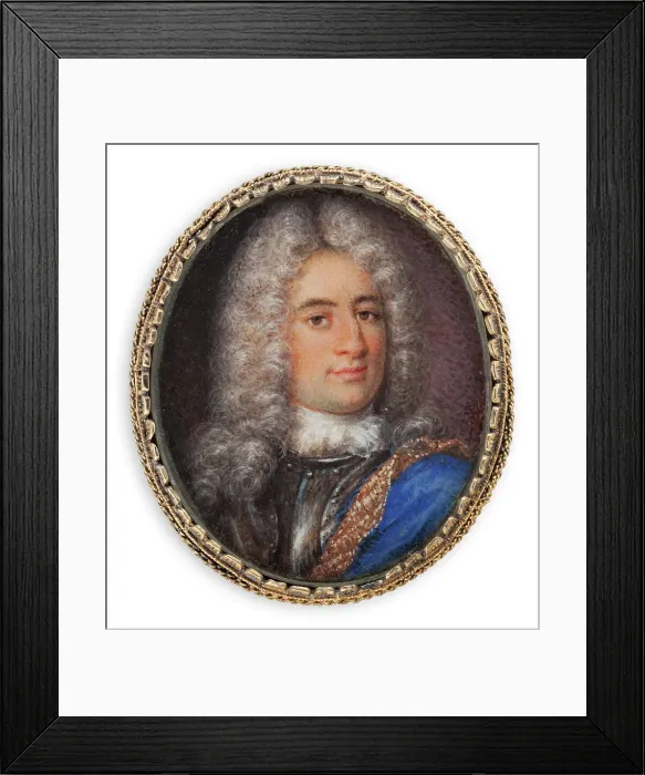 Framed Print : Portrait of a man, 1684-1741. Creator: David Richter the Younger Framed Print : Portrait of a man, 1684-1741. Creator: David Richter the Younger
