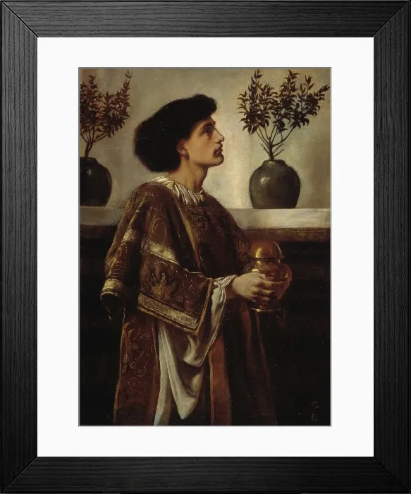 Framed Print : A Deacon, 1863. Creator: Simeon Solomon Framed Print : A Deacon, 1863. Creator: Simeon Solomon