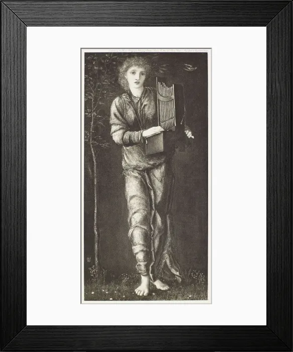 Framed Print : St Cecilia, c1870s, (1900). Creator: Unknown Framed Print : St Cecilia, c1870s, (1900). Creator: Unknown