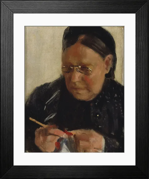 Framed Print : Portrait of Mrs. Ahnger, c1900. Creator: Berndt Lagerstam Framed Print : Portrait of Mrs. Ahnger, c1900. Creator: Berndt Lagerstam