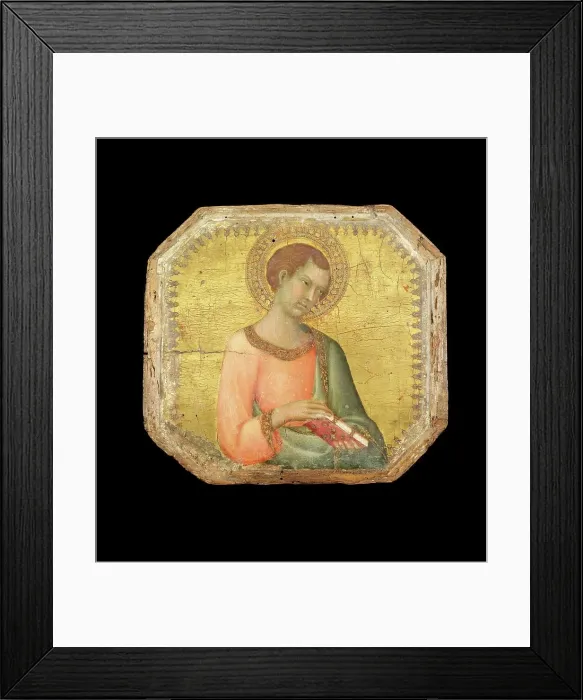 Framed Print : A Saint Holding a Book, 1330-44. Creator: Simone Martini Framed Print : A Saint Holding a Book, 1330-44. Creator: Simone Martini