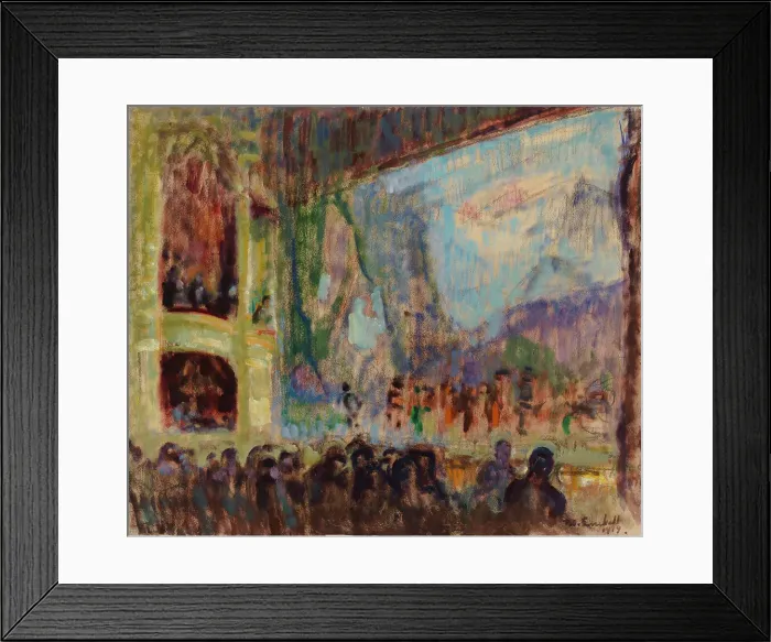 Framed Print : Interior View of the Finnish Opera, 1919. Creator: Magnus Enckell Framed Print : Interior View of the Finnish Opera, 1919. Creator: Magnus Enckell