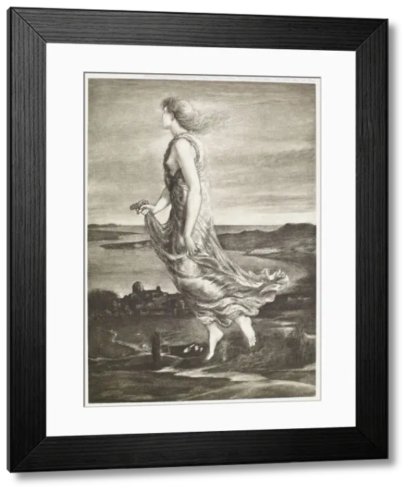 Framed Print : The Evening Star, c1870s, (1900). Creator: Unknown Framed Print : The Evening Star, c1870s, (1900). Creator: Unknown