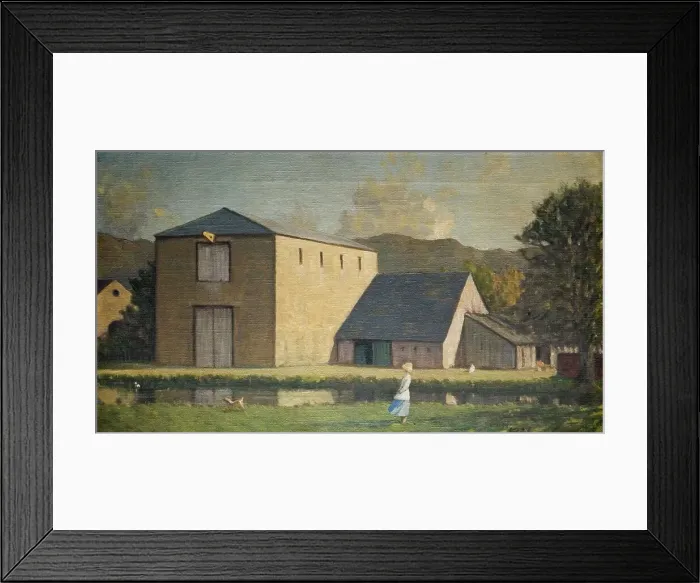 Framed Print : A Warehouse, 1921. Creator: Charles John Holmes Framed Print : A Warehouse, 1921. Creator: Charles John Holmes