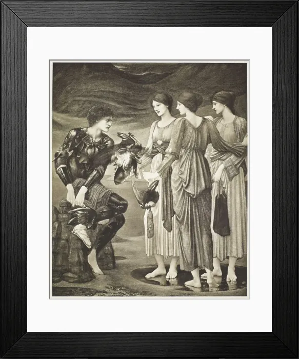 Framed Print : The Perseus Series - Perseus and the Nereids, c1870s, (1900). Creator: Unknown Framed Print : The Perseus Series - Perseus and the Nereids, c1870s, (1900). Creator: Unknown