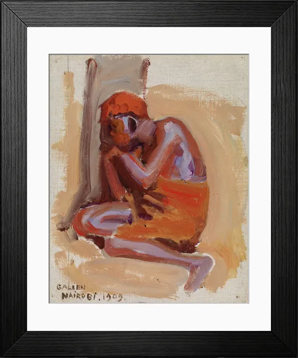 Framed Print : An African Resting, 1909. Creator: Akseli Gallen-Kallela Framed Print : An African Resting, 1909. Creator: Akseli Gallen-Kallela