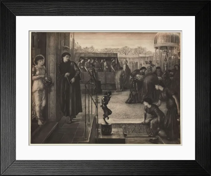 Framed Print : St Theophilus and the Angel, 1874-1951. Creator: Sir Edward Coley Burne-Jones Framed Print : St Theophilus and the Angel, 1874-1951. Creator: Sir Edward Coley Burne-Jones