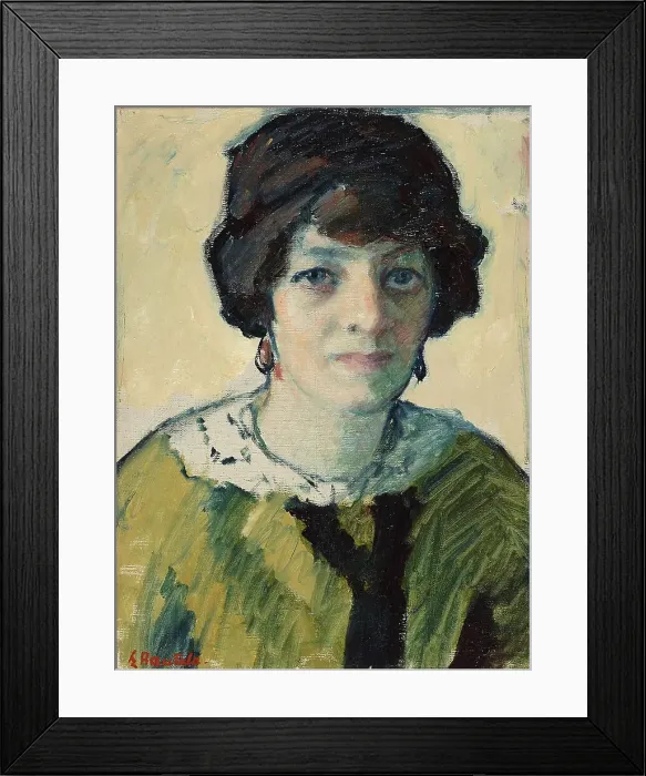 Framed Print : Portrait of Helmi Lindfors, 1918. Creator: Emil Rautala