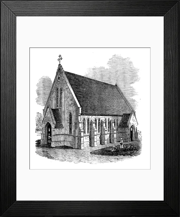 Framed Print : Christ Church, Port Blair, Andaman Islands, 1871. Creator: Unknown Framed Print : Christ Church, Port Blair, Andaman Islands, 1871. Creator: Unknown