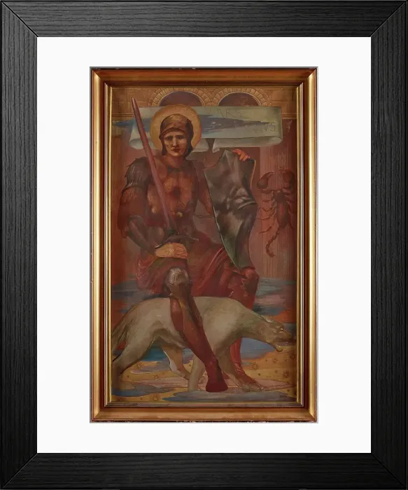 Framed Print : Mars, 1878. Creator: Sir Edward Coley Burne-Jones Framed Print : Mars, 1878. Creator: Sir Edward Coley Burne-Jones
