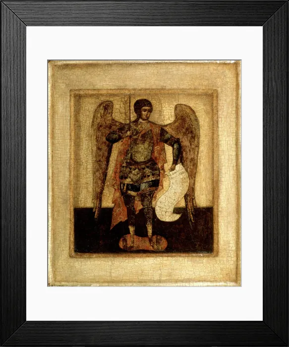 Framed Print : Archangel Michael, Russian icon, 1650-1699. Creator: Unknown Framed Print : Archangel Michael, Russian icon, 1650-1699. Creator: Unknown