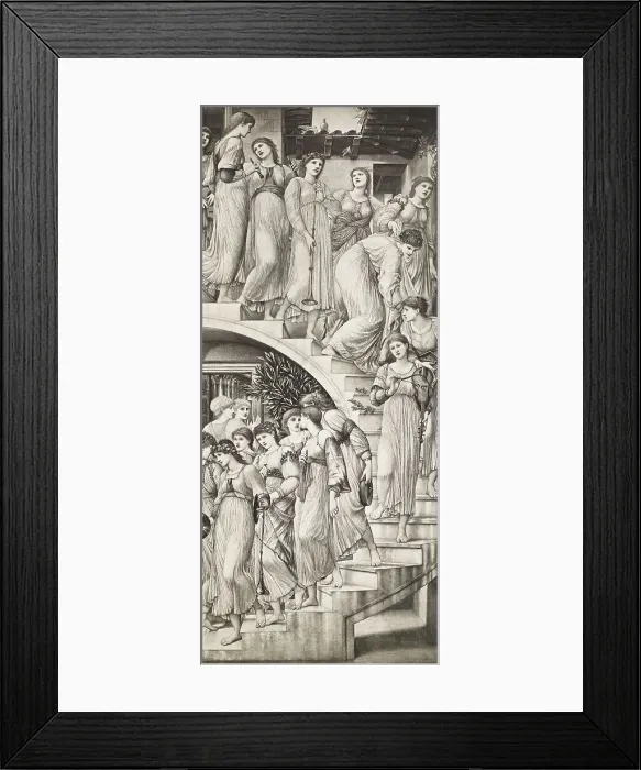 Framed Print : The Golden Stairs, c1870s, (1900). Creator: Unknown Framed Print : The Golden Stairs, c1870s, (1900). Creator: Unknown