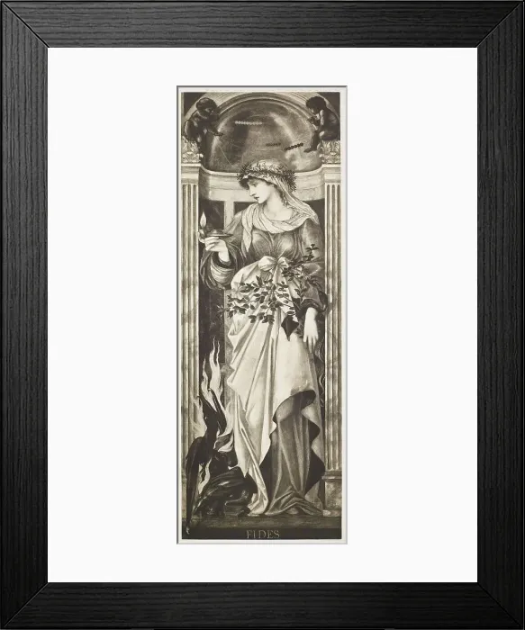 Framed Print : Faith, 1871, (1900). Creator: Unknown Framed Print : Faith, 1871, (1900). Creator: Unknown