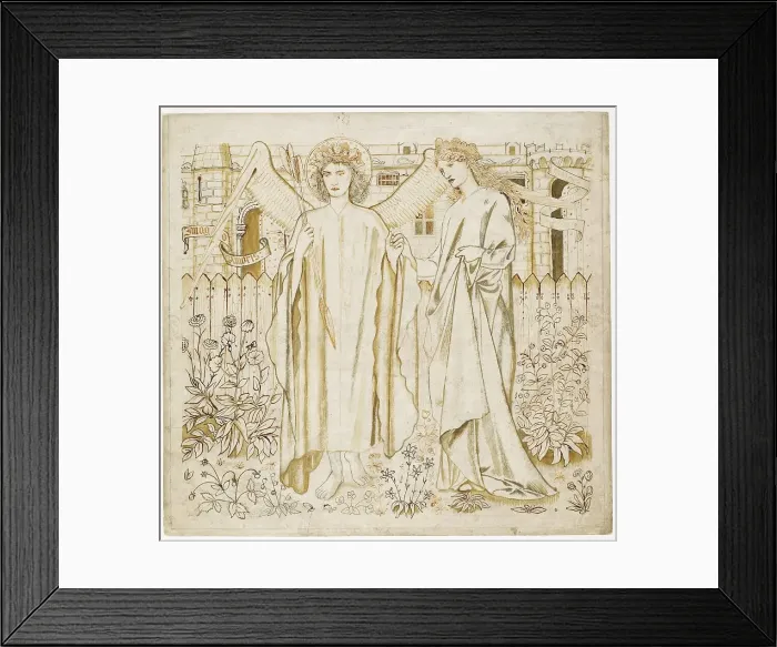 Framed Print : Chaucer's Legend of Good Women - Amor and Alcestis, 1864. Creator: Sir Edward Coley Burne-Jones Framed Print : Chaucer's Legend of Good Women - Amor and Alcestis, 1864. Creator: Sir Edward Coley Burne-Jones