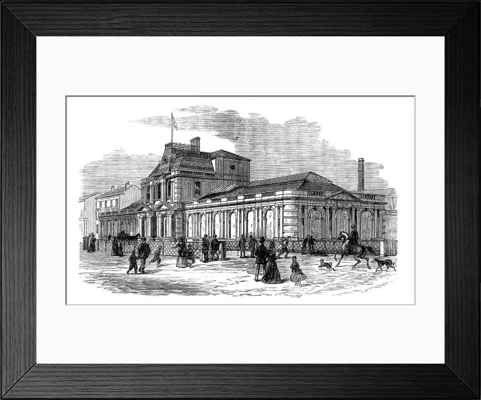 Framed Print : Southport Sea-Water Baths, 1871. Creator: Unknown Framed Print : Southport Sea-Water Baths, 1871. Creator: Unknown