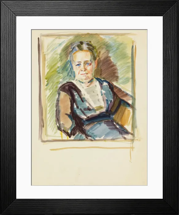 Framed Print : Portrait sketch, c1910s. Creator: Verner Thome Framed Print : Portrait sketch, c1910s. Creator: Verner Thome