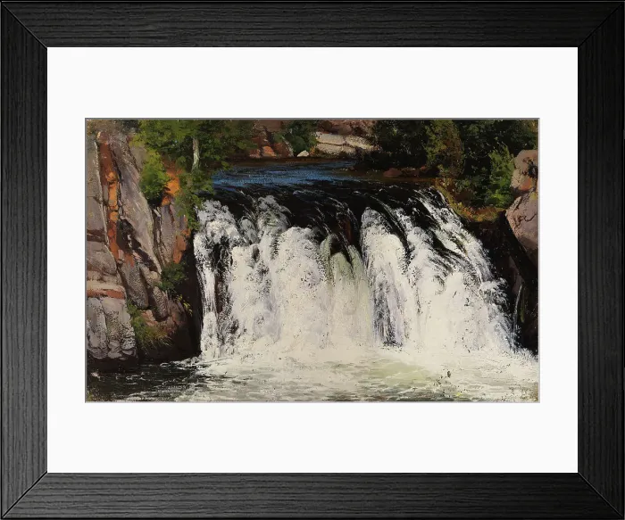 Framed Print : Waterfall, 1877. Creator: Fanny Churberg Framed Print : Waterfall, 1877. Creator: Fanny Churberg