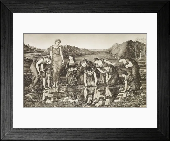 Framed Print : The Mirror of Venus, c1860s, (1900). Creator: Unknown Framed Print : The Mirror of Venus, c1860s, (1900). Creator: Unknown