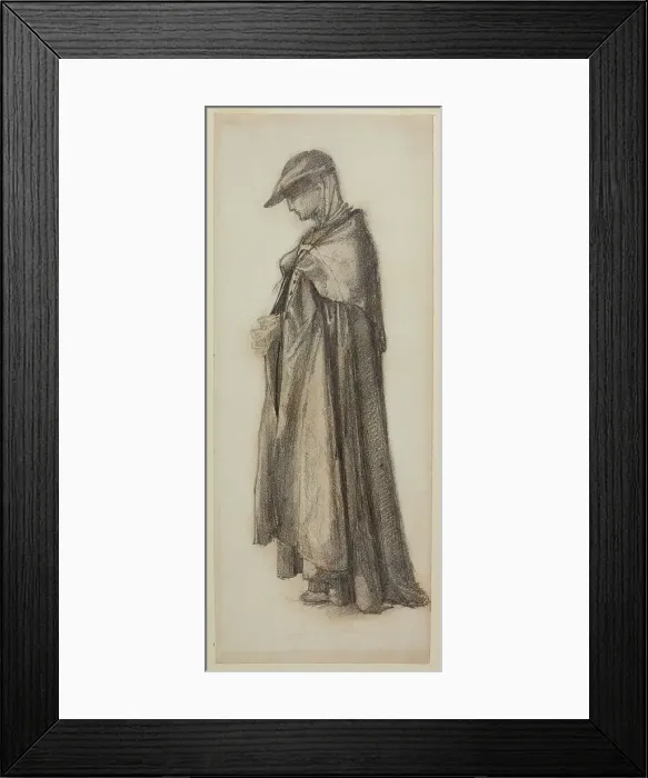 Framed Print : Love disguised as Reason - Study for the Figure of Love, 1870. Creator: Sir Edward Coley Burne-Jones Framed Print : Love disguised as Reason - Study for the Figure of Love, 1870. Creator: Sir Edward Coley Burne-Jones