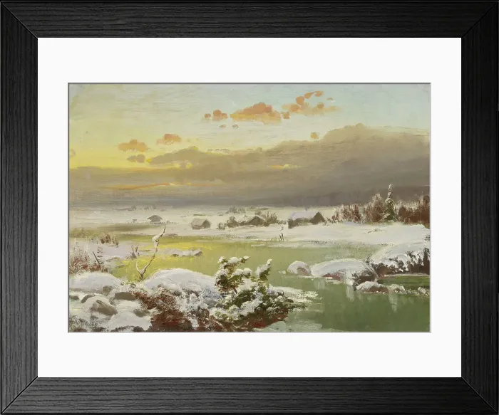Framed Print : Winter Landscape, 1878. Creator: Fanny Churberg Framed Print : Winter Landscape, 1878. Creator: Fanny Churberg