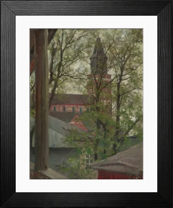 Framed Print : Turku Cathedral, 1884. Creator: Akseli Gallen-Kallela Framed Print : Turku Cathedral, 1884. Creator: Akseli Gallen-Kallela