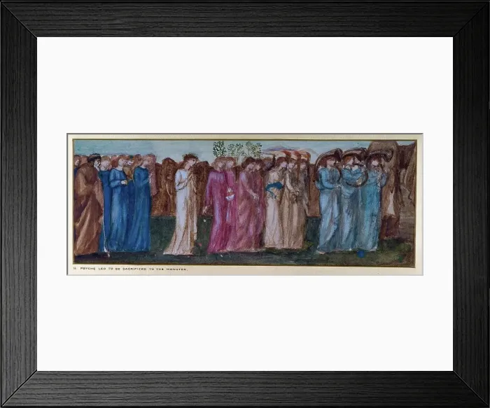 Framed Print : Cupid and Psyche - Study for the Palace Green Mural - The King and Mourners, 1872. Creator: Sir Edward Coley Burne-Jones Framed Print : Cupid and Psyche - Study for the Palace Green Mural - The King and Mourners, 1872. Creator: Sir Edward Coley Burne-Jones