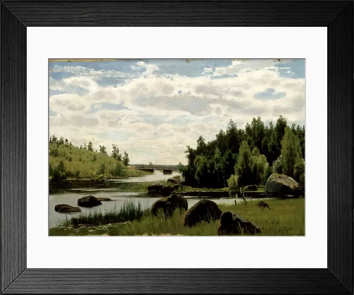 Framed Print : Summer greenery, 1870-1880. Creator: Fanny Churberg Framed Print : Summer greenery, 1870-1880. Creator: Fanny Churberg