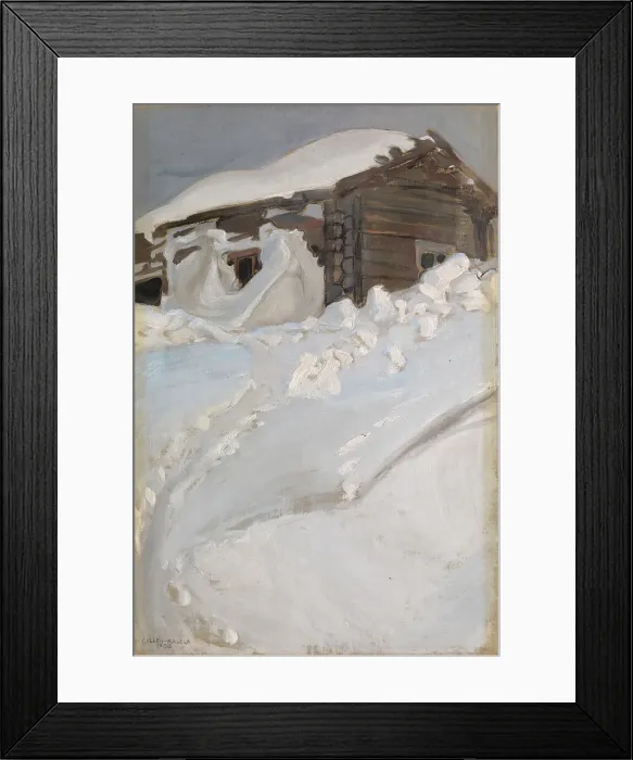Framed Print : Winter Landscape, 1905. Creator: Akseli Gallen-Kallela Framed Print : Winter Landscape, 1905. Creator: Akseli Gallen-Kallela