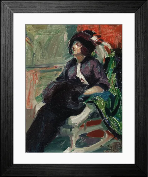 Framed Print : Woman in Rocking Chair, 1910. Creator: Santeri Salokivi Framed Print : Woman in Rocking Chair, 1910. Creator: Santeri Salokivi